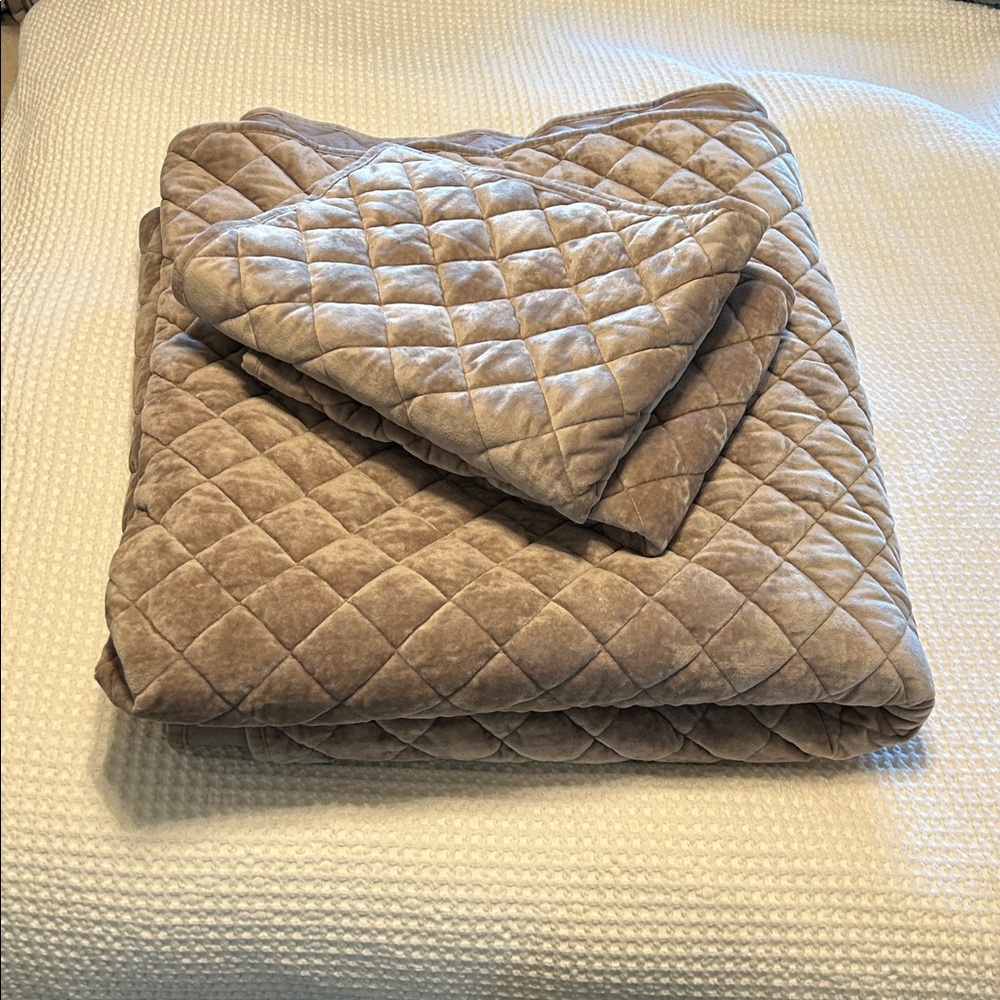 Threshold Quilted Velvet Bedding Set - Picture 4 of 8